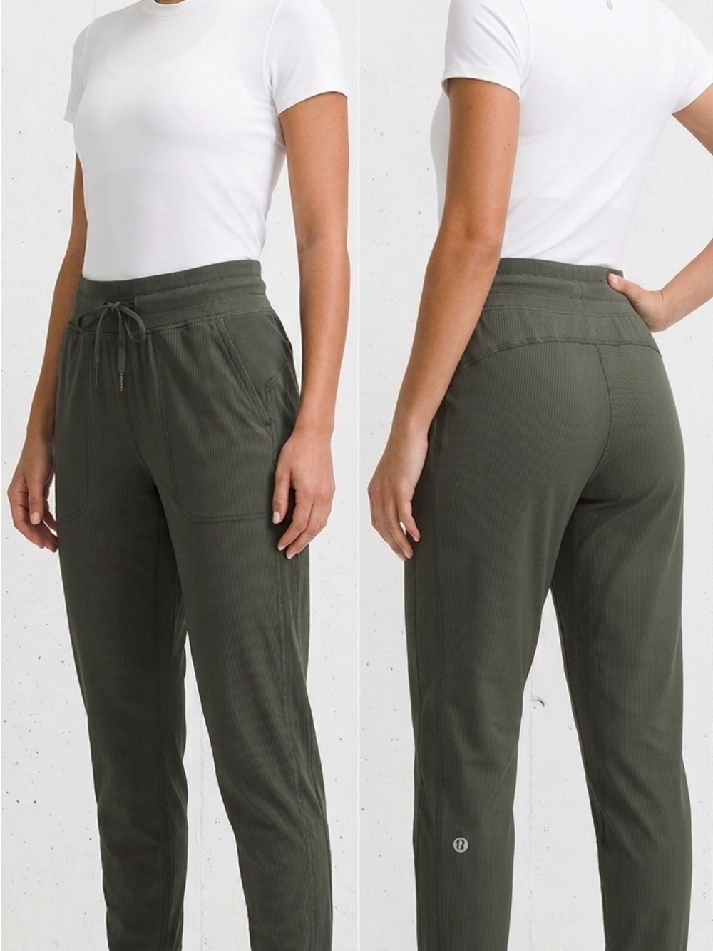 Lululemon Dance Studio Mid Rise Jogger Full Length Army Green - Picture 10 of 16